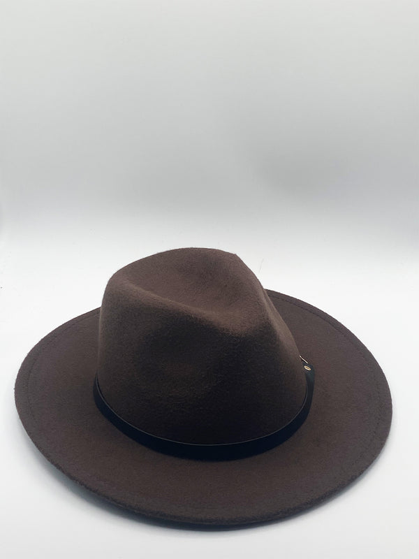 Svnx Trilby Hat With PU Chain Band