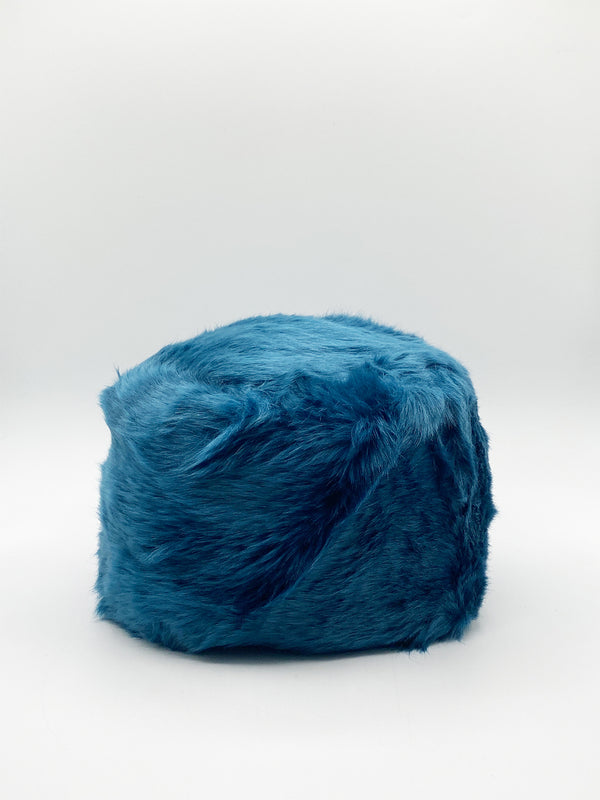 Svnx Turquoise Faux Fur Hat