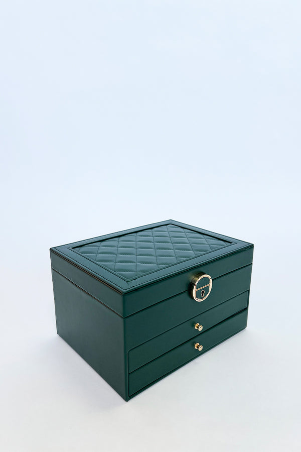 Svnx Vanity Jewellery Storage Box In Green