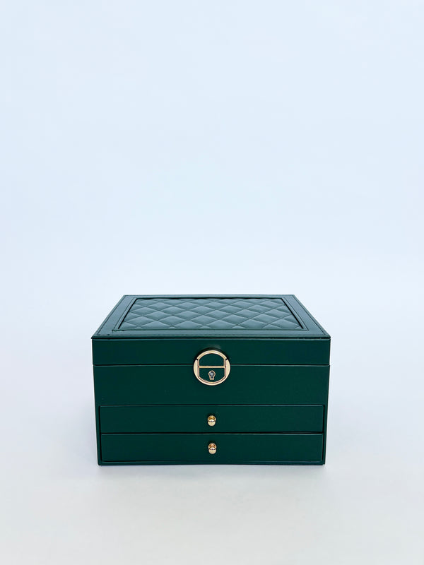 svnx Vanity Jewellery Storage Box in Green