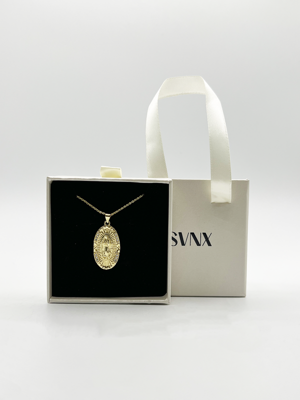 svnx Virgin Mary Pendant Necklace with Gift Box