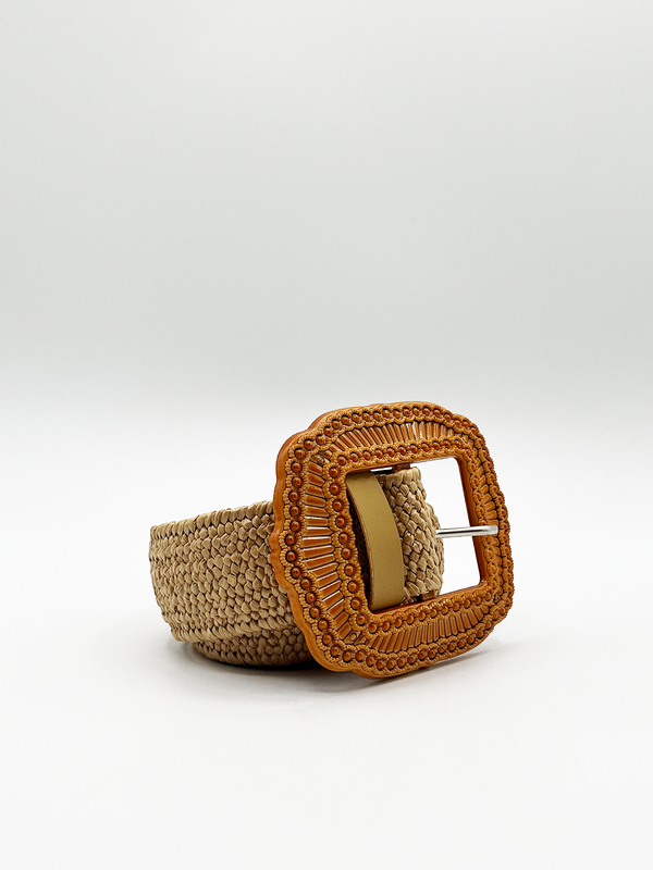 Svnx Woven Belt With Decorative Buckle