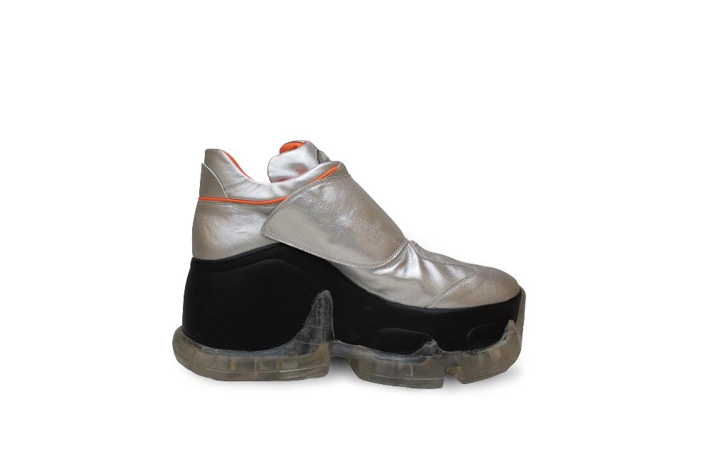 swear Air 12 Vegan Sneakers - Silver & Orange