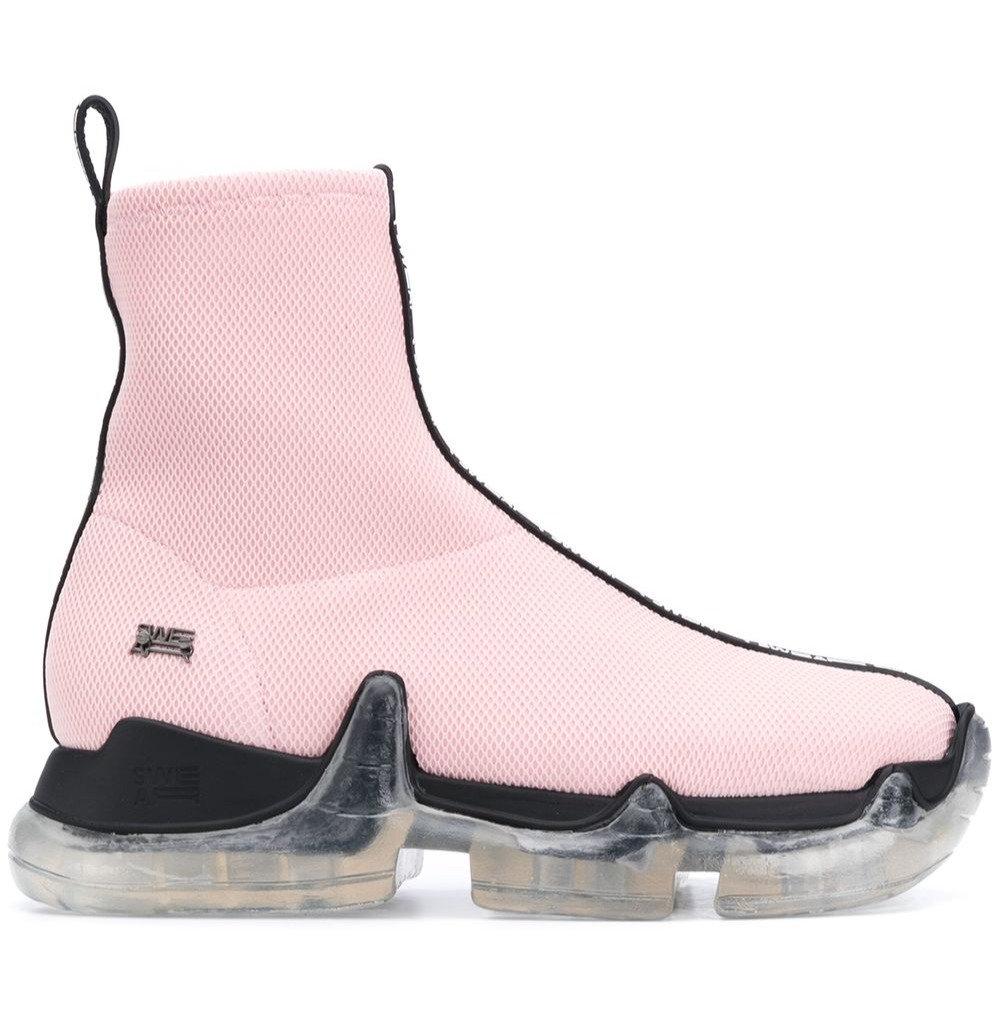 swear Air Rev. Trigger Boots - Baby Pink & Black