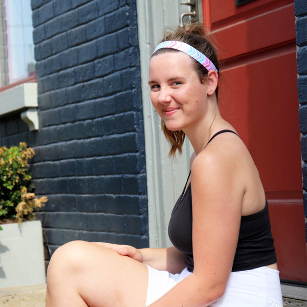 Sweaty Bands 2 Pack | Ramble On Multi Wicked Solid Pink | 1 Inch