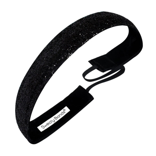 Sweaty Bands 2 Pack | Viva Diva | Black 1 Inch | Gunmetal 3/8 Inch