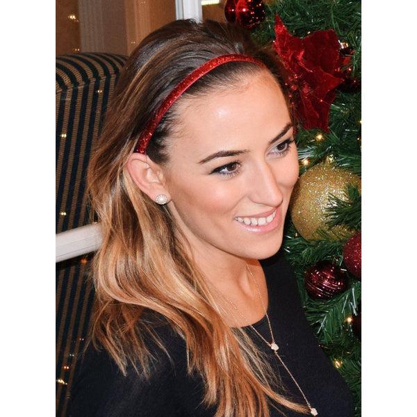 Sweaty Bands 2 Pack | Viva Diva Black 1 Inch | Viva Diva Red 3/8 Inch