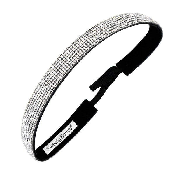 sweaty bands Bling | Girl's Best Friend | Silver | 5/8 Inch