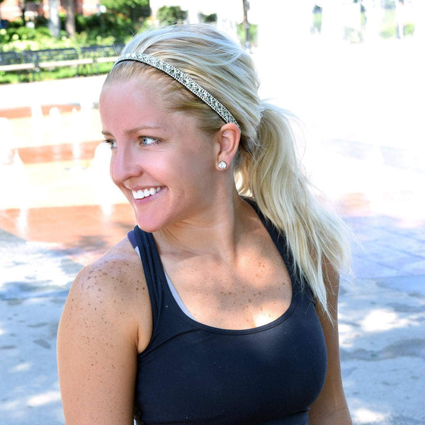 Sweaty Bands Bling | Girl You're A Gem | Silver | 5/8 Inch