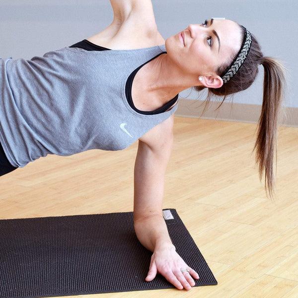 Sweaty Bands Bling | Walk This Way | Black Silver | 1 Inch