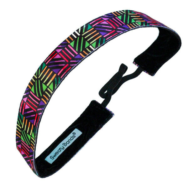 sweaty bands Don't Box Me In | Pink Green Purple | 1 Inch
