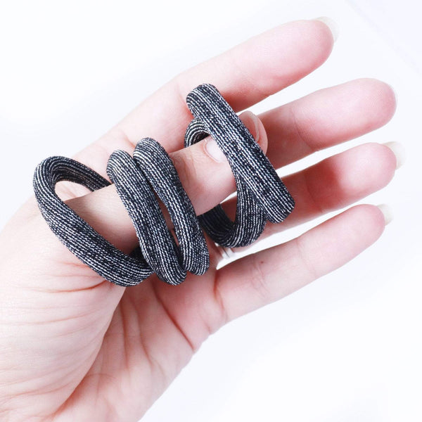 Sweaty Bands Hair Ties | Seamless Cotton | Metallic Glitter