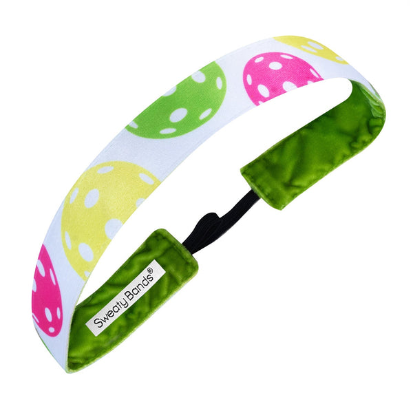 sweaty bands Pickleball | Pickleballer | White Multi | 1 Inch