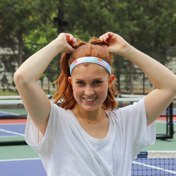 Sweaty Bands Pickleball | Stay Out Of The Kitchen | White Multi | 1 Inch