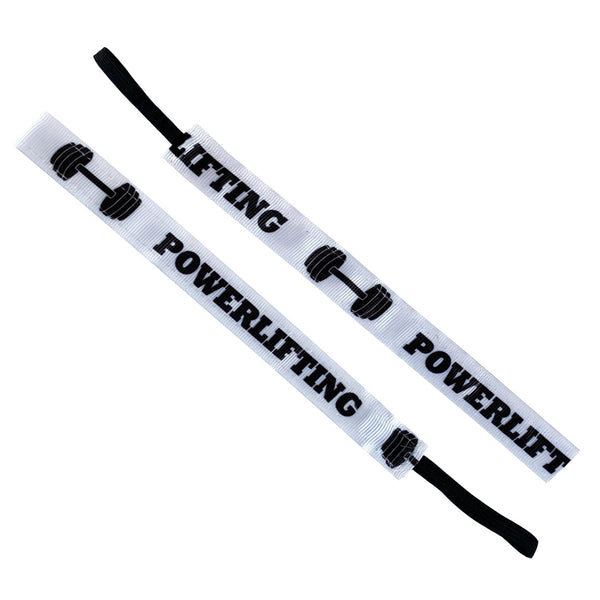 Sweaty Bands Powerlifting Weights | White Black | 5/8 Inch