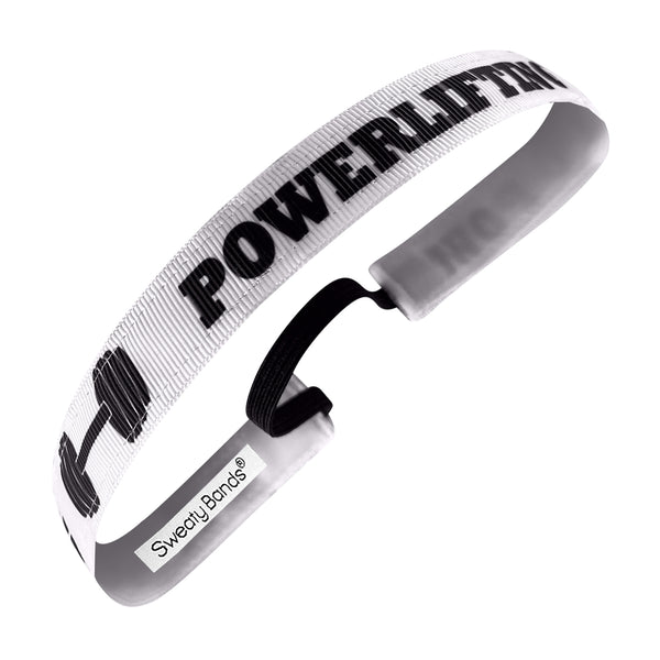 sweaty bands Powerlifting Weights | White Black | 5/8 Inch