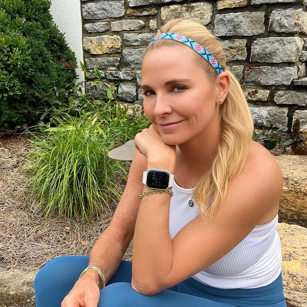 Sweaty Bands Right Frame Of Mind | Turquoise Orange | 5/8 Inch