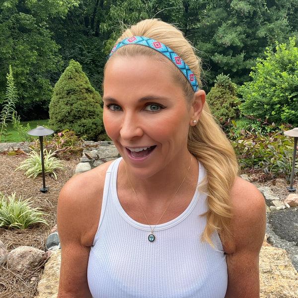 Sweaty Bands Right Frame Of Mind | Turquoise Orange | 5/8 Inch