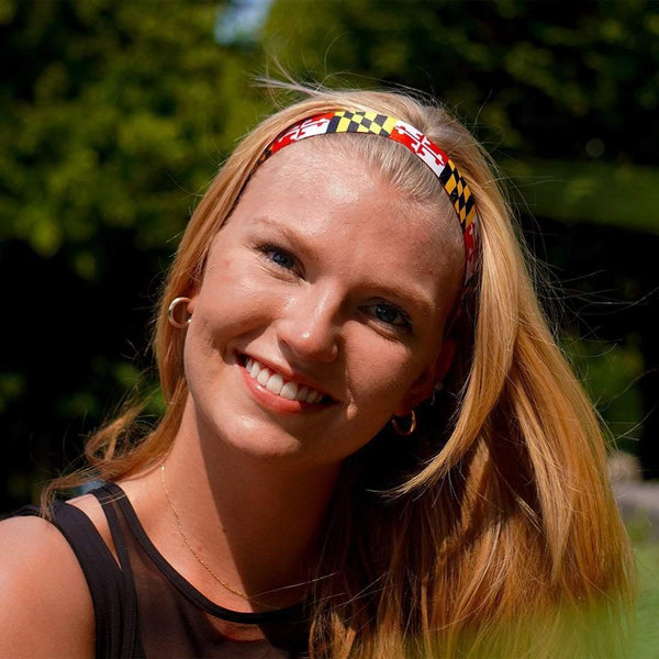 Sweaty Bands State Pride | Maryland Flag | Red Black | 1 Inch