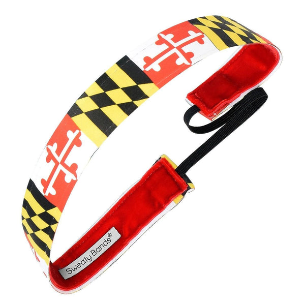 sweaty bands State Pride | Maryland Flag | Red Black | 1 Inch