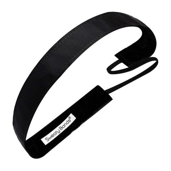 Sweaty Bands 2 Pack | Becca | Rock Solid Black | 1 Inch