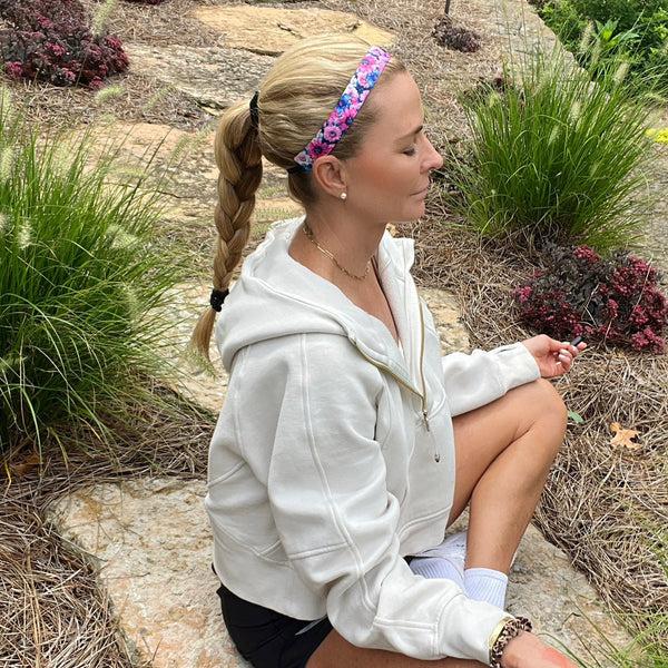 Sweaty Bands Belinda | Pink Blue | 1 Inch