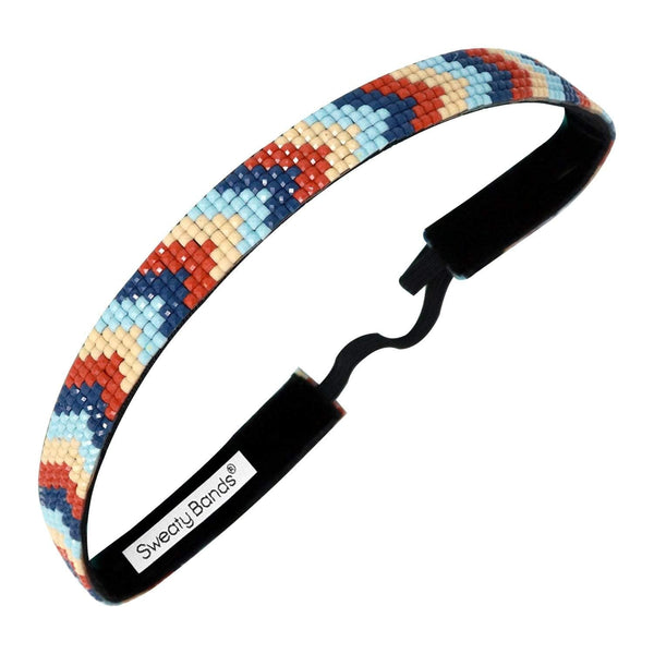 Sweaty Bands Bling | Beaded Zig Zag | 5/8 Inch