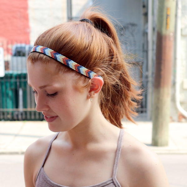 Sweaty Bands Bling | Beaded Zig Zag | 5/8 Inch