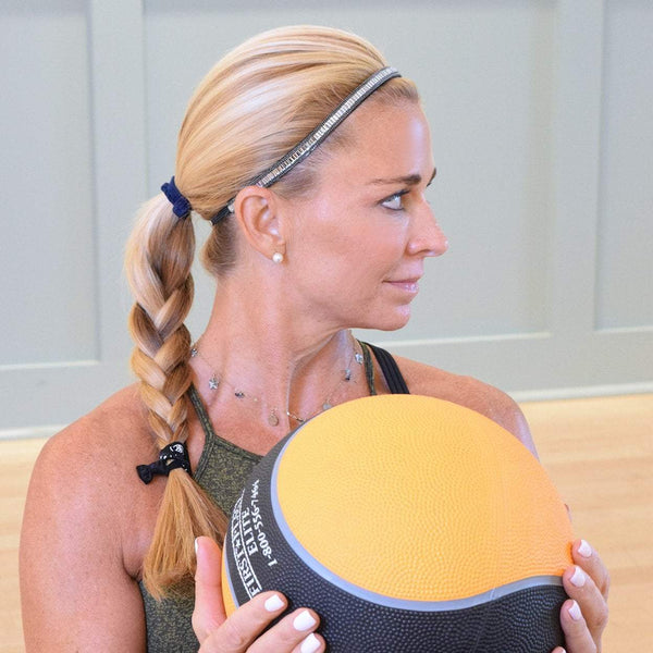 Sweaty Bands Bling | Born To Shine | Silver | 3/8 Inch