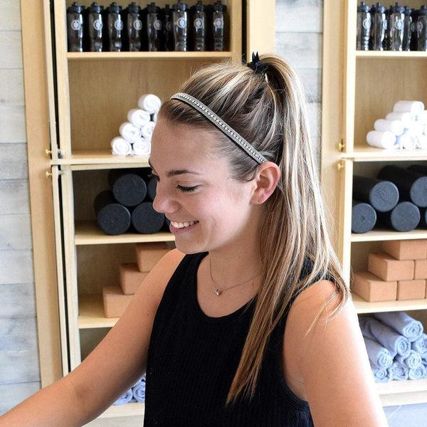 Sweaty Bands Bling | Ice Ice Lady | Silver | 3/8 Inch