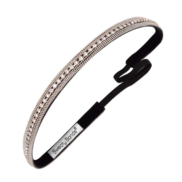 sweaty bands Bling | Ice Ice Lady | Silver | 3/8 Inch