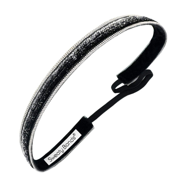 sweaty bands Bling | Ombre | Black | 5/8 Inch