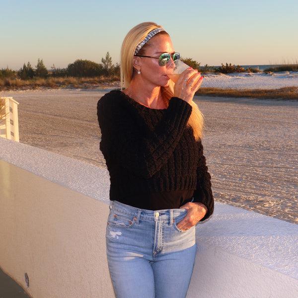 Sweaty Bands Bling | Silver Beauty | Silver | 7/8 Inch