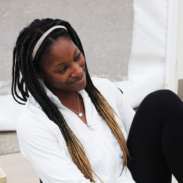 Sweaty Bands Bling | Think Pink | Pink Silver | 5/8 Inch