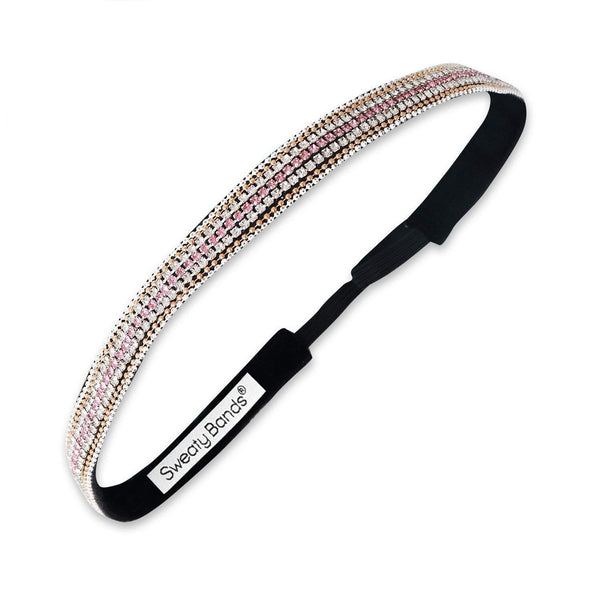sweaty bands Bling | Think Pink | Pink Silver | 5/8 Inch