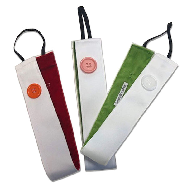 Sweaty Bands Buttons | Wicked Solid | White | 1.5 Inch