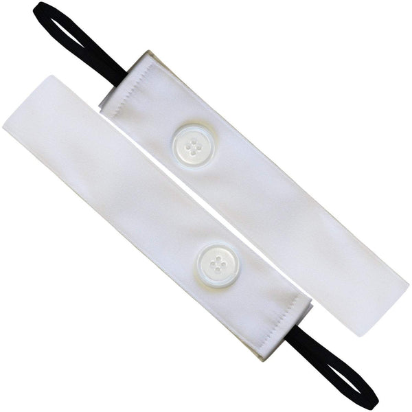 Sweaty Bands Buttons | Wicked Solid | White | 1.5 Inch