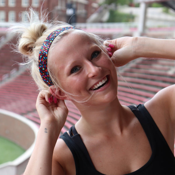 Sweaty Bands Confetti | Black Multi | 1.5 Inch