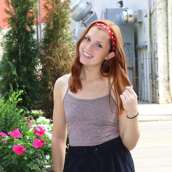 Sweaty Bands Do The Polka Dots | Red White | 1 Inch