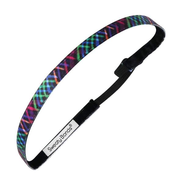 sweaty bands Don't Cross Me | Black Multi | 3/8 Inch