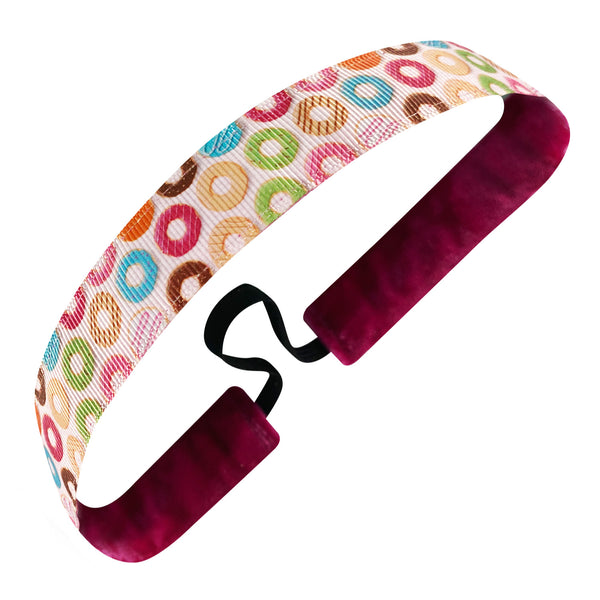 sweaty bands Donut Give Up | White Multi | 1 Inch