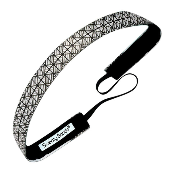 sweaty bands Gridlock | Black White | 5/8 Inch