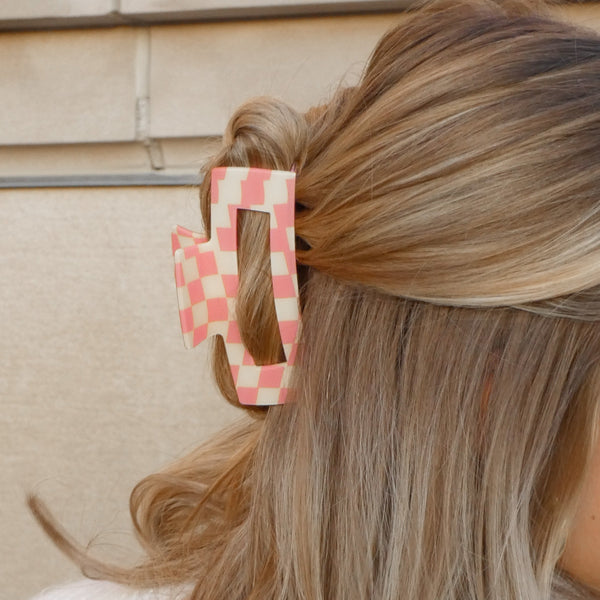 Sweaty Bands Hair Claw | Checkered