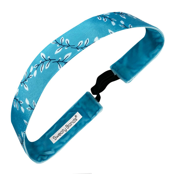 sweaty bands Happy Trails | Blue | 1 Inch