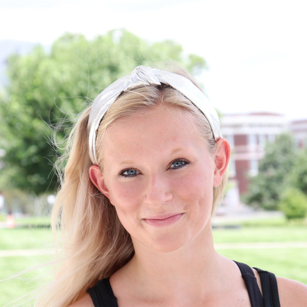 Sweaty Bands Knot Headband | Metallic
