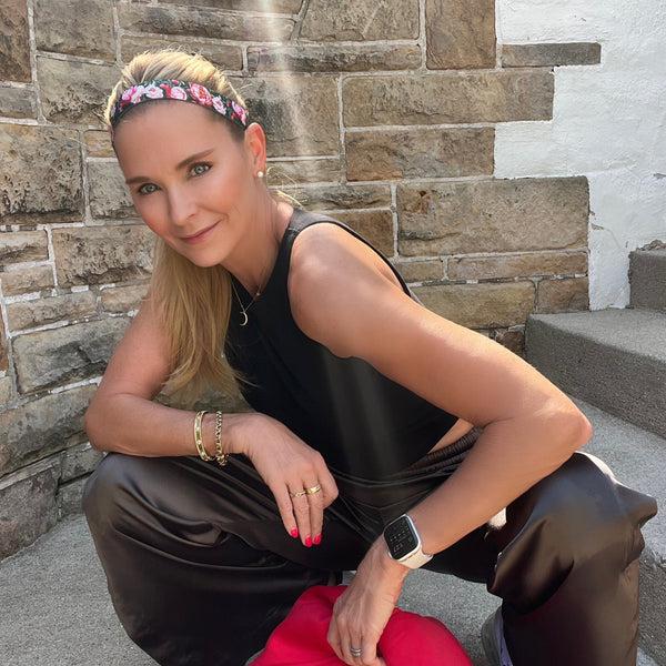 Sweaty Bands Lindy | Green Pink | 1 Inch