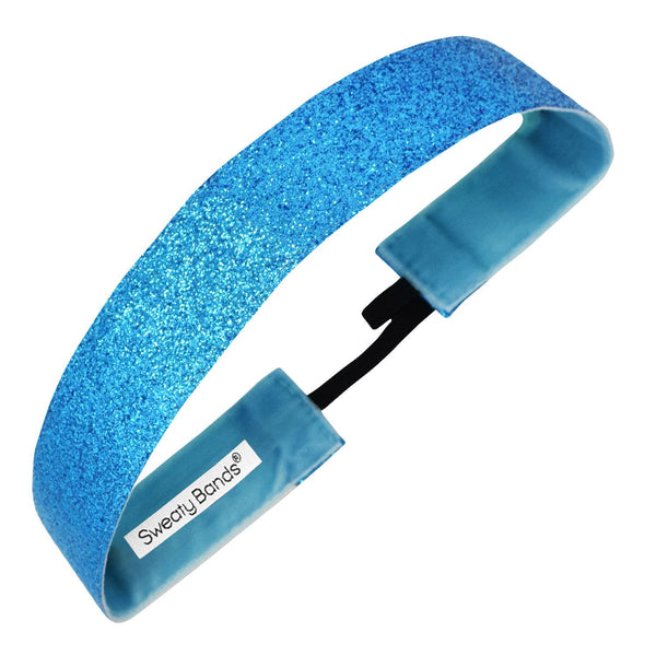 sweaty bands Metallic Shimmer | Turquoise | 1 Inch