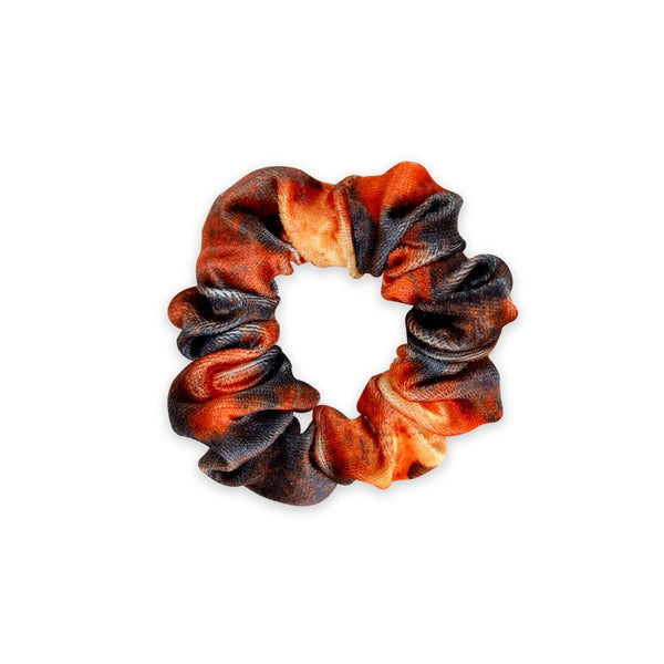 sweaty bands Mini Scrunchie | Bleach Dye | Black