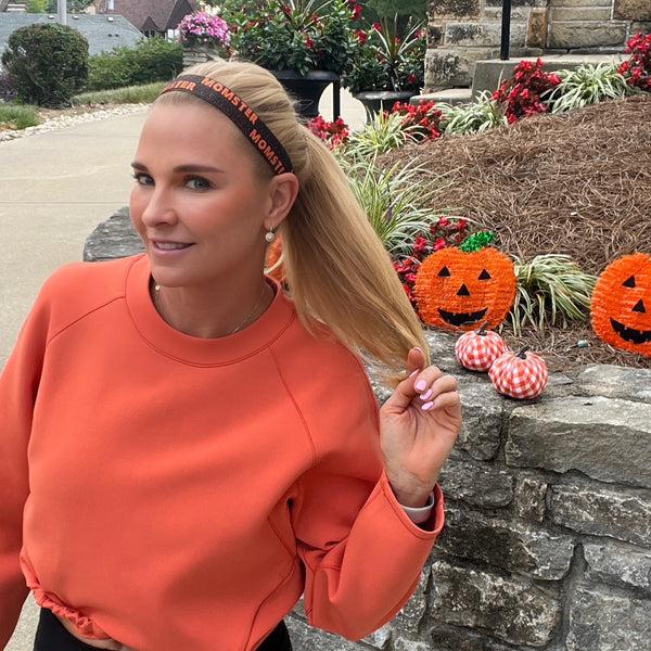 Sweaty Bands Momster | Black Orange | 1 Inch