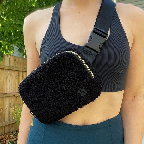 Sweaty Bands Sherpa Crossbody Bag | Black